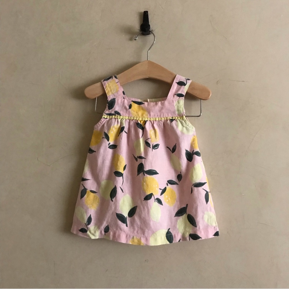 Linen Blend Toddler Dress